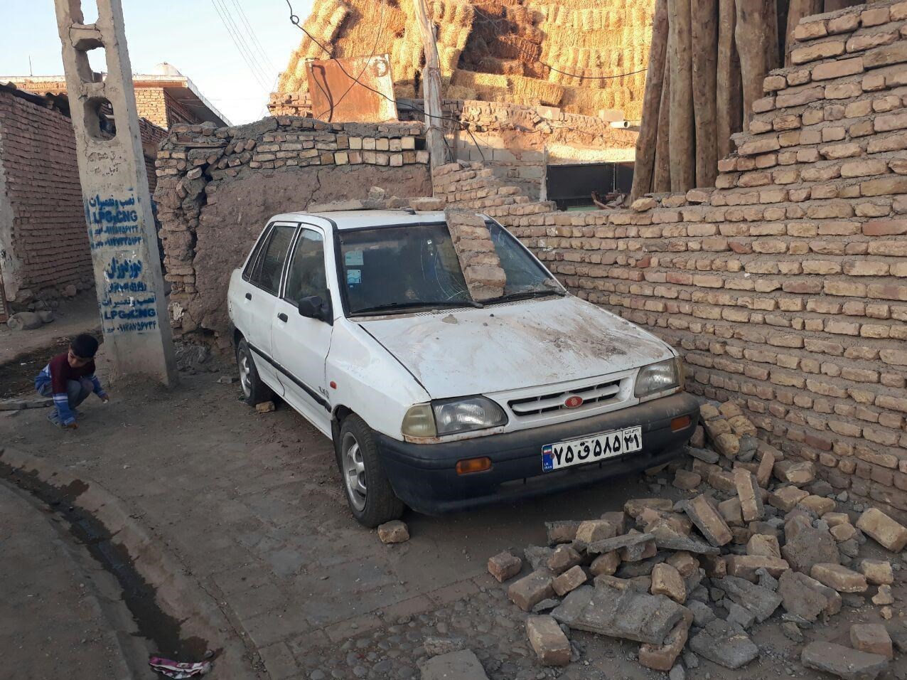 زمین‌لرزه ۴.۹ ریشتری شَرَبیان به روایت تصویر