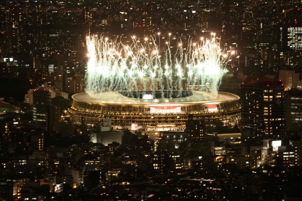 آتش‌بازی مراسم افتتاحیه پارالمپیک توکیو ۲۰۲۰ + عکس