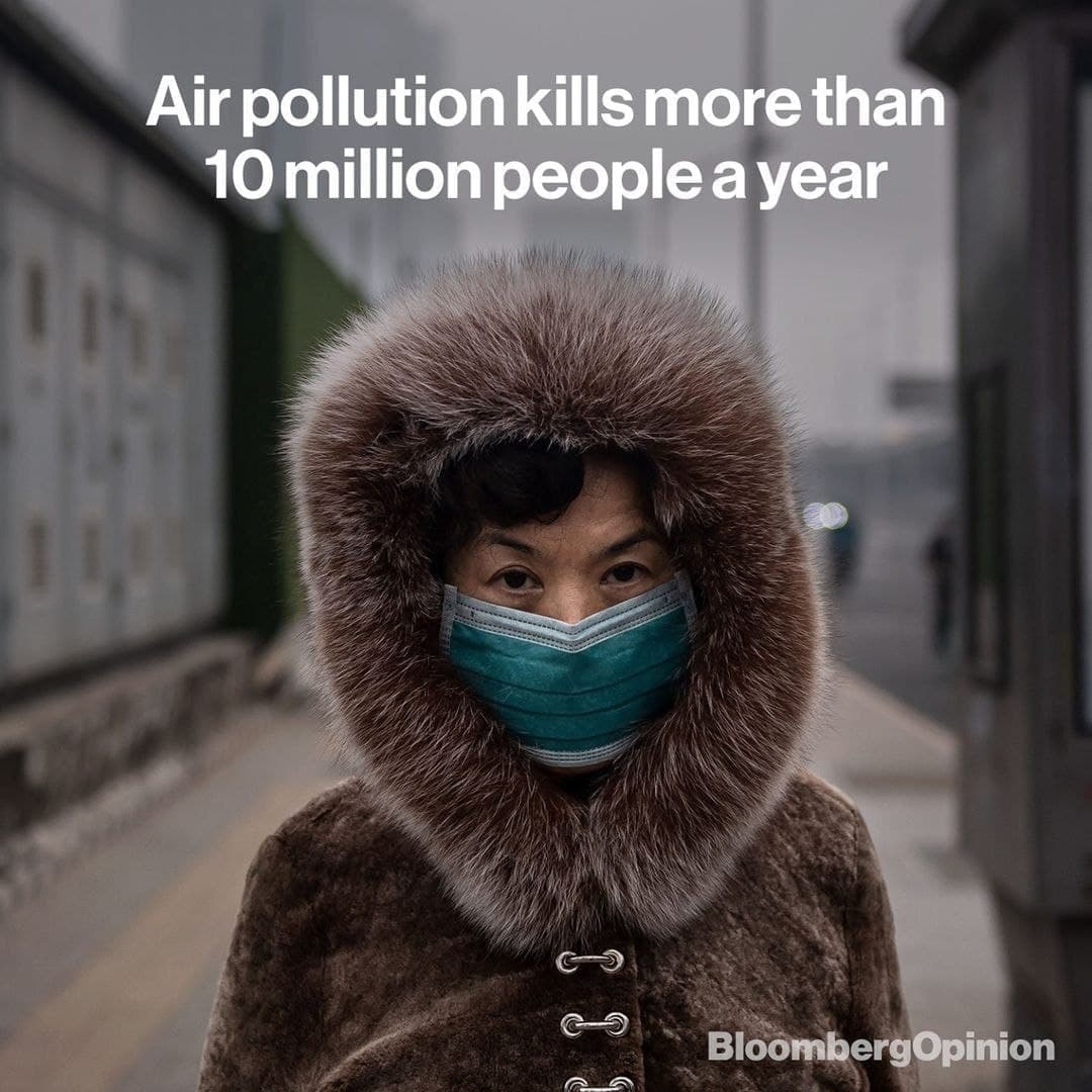 تلفات بر اثر آلودگی هوا بیش از کرونا است