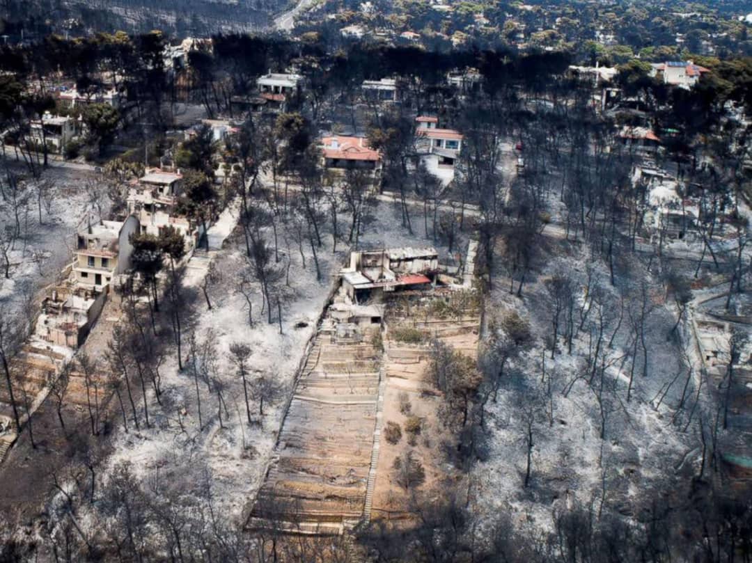 شمار قربانیان آتش‌سوزی در یونان به ۹۱نفر رسید