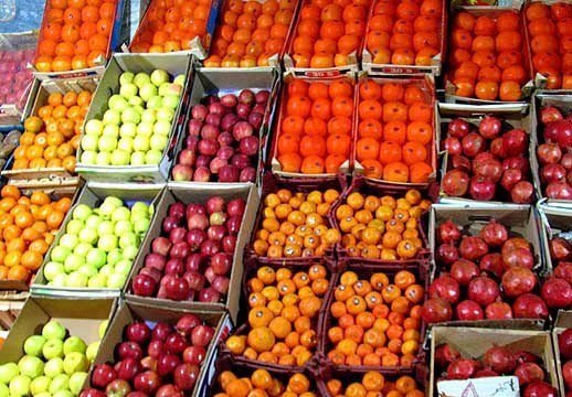 قیمت‌ انواع میوه و تره‌بار در سطح شهر