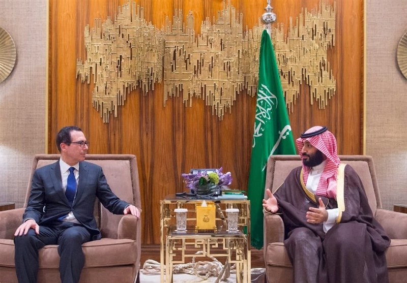  دیدار وزیر خزانه‌داری آمریکا با بن سلمان