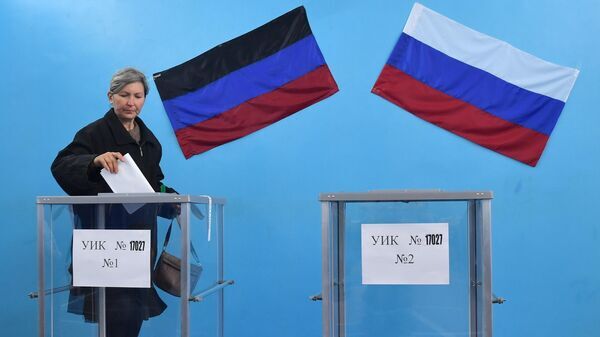 نتایج همه پرسی پیوستن دونباس به روسیه مشخص شد