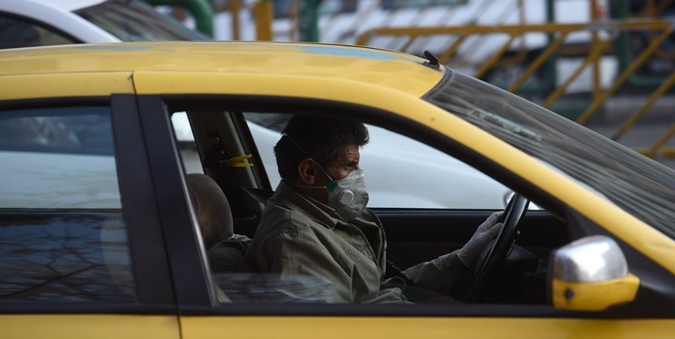 جریمه ۱۰۰هزار تومانی برای رانندگان تاکسی بدون ماسک