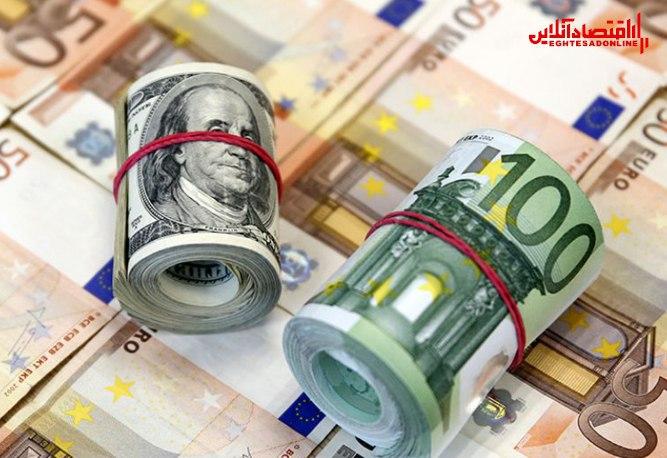 کاهش نرخ رسمی یورو و ۲۶ ارز دیگر