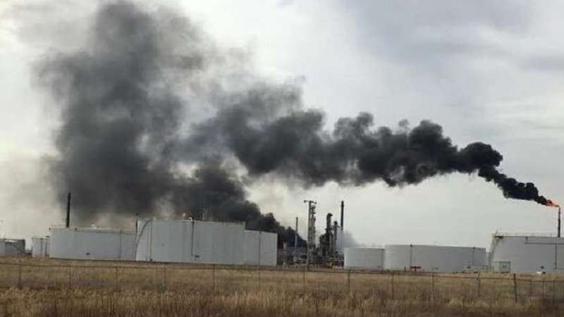انفجار پالایشگاه نفت در آمریکا ۲۰ زخمی برجا گذاشت
