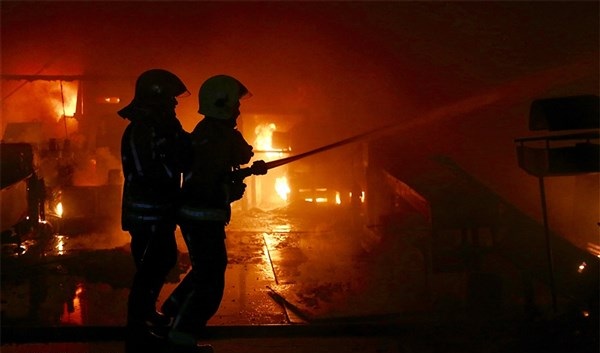 آتش سوزی در پاساژ امین حضور تهران