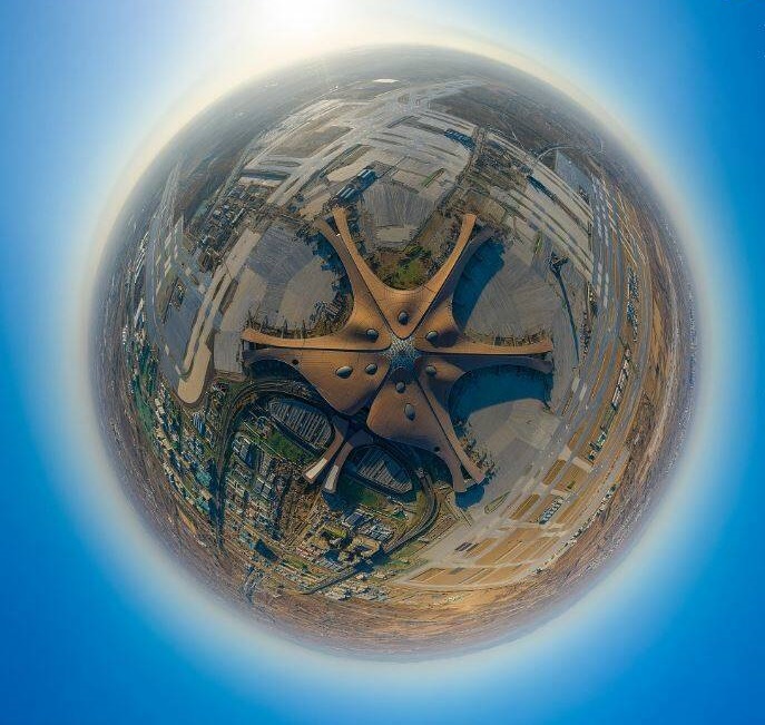 تصویر360درجه از بزرگترین فرودگاه جهان