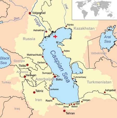 روسیه سکوی نفتی جدید در خزر مستقر کرد