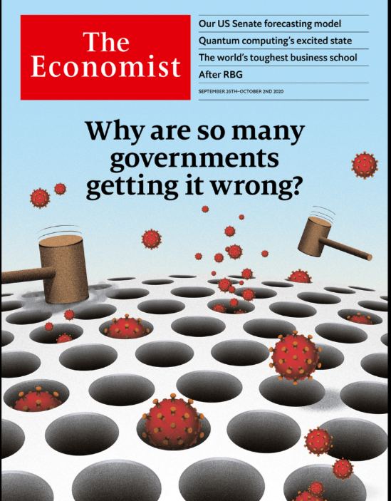درک نادرست دولت‌ها از همه‌گیری کرونا؛ روی جلد اکونومیست