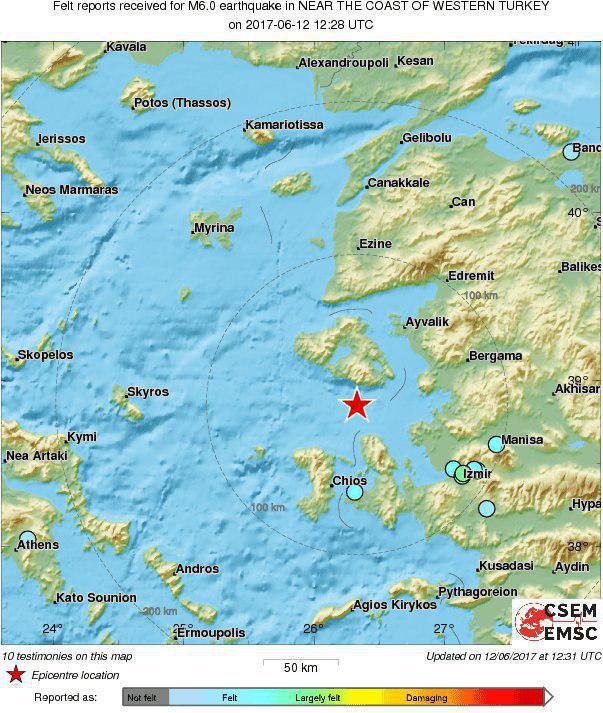 زمین‌لرزه ۶ ریشتری غرب ترکیه را لرزاند