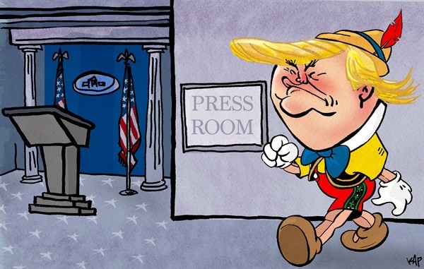  پینوکیو در کاخ سفید! (کاریکاتور)