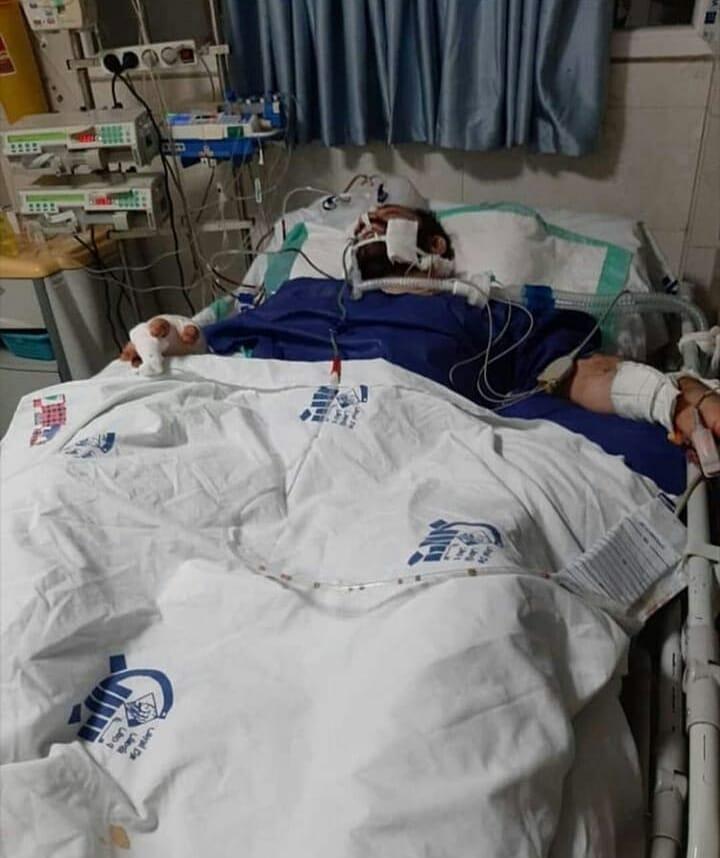 جدیدترین عکس از گنده لات تهران روی تخت بیمارستان