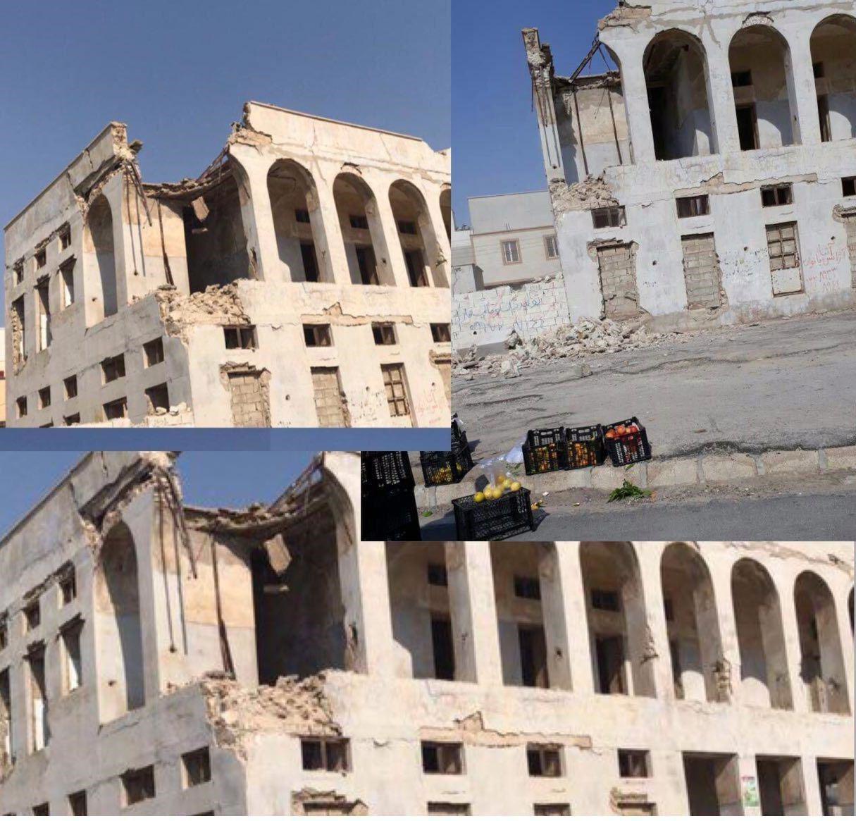 آسیب ساختمان تاریخی گمرک قدیم دیّر در پی زلزله +عکس