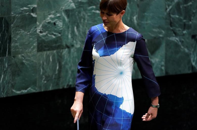 لباس متفاوت خانم رییس جمهور در سازمان ملل +عکس