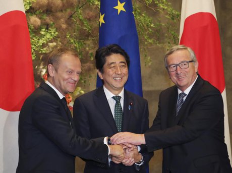 پاسخ ژاپن و اتحادیه اروپا به ترامپ با «توافق تاریخی» تجارت آزاد