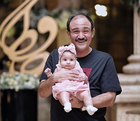 سلفی جدید مهران غفوریان با دخترش + عکس