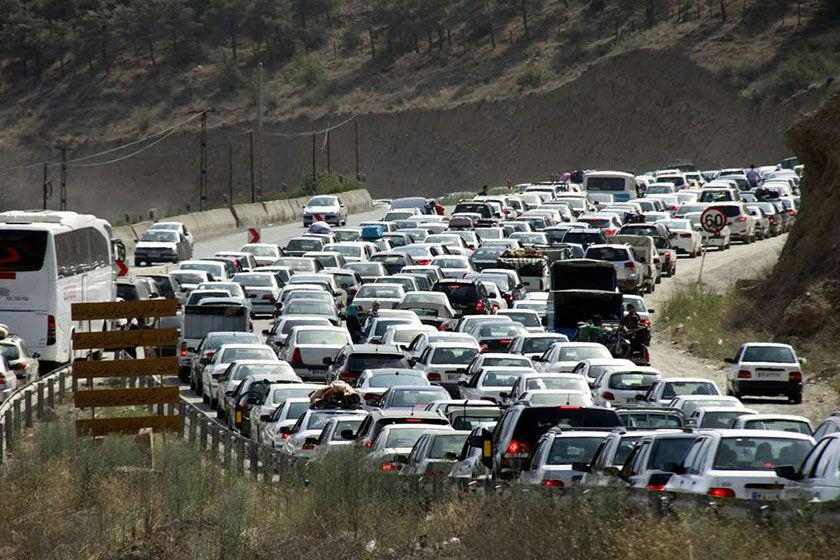 ترافیک در خروجی‌های مازندران به سمت تهران سنگین است