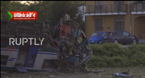 تصادف مرگبار قطار در ایتالیا +ویدیو
