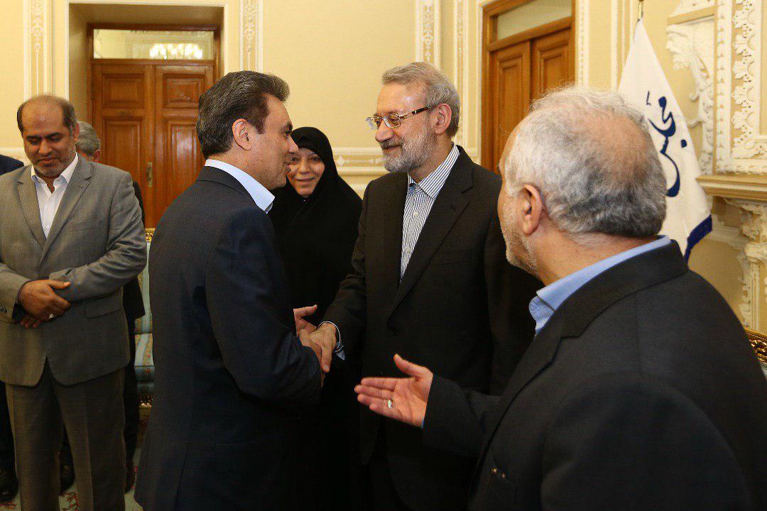 دیدار نوروزی رییس بانک ملت با رییس مجلس شوراى اسلامی