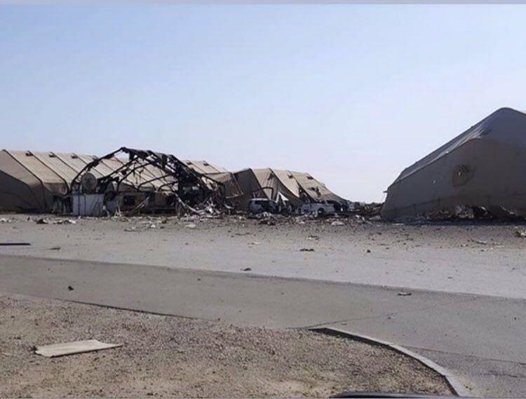گزارش شبکه عراقی از خسارات وارده به عین الاسد +فیلم