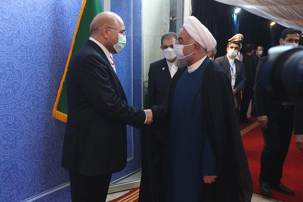حسن روحانی برای شرکت در مراسم تحلیف، وارد مجلس شد