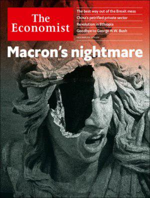 اعتراضات گسترده در فرانسه؛ روی جلد نشریه اکونومیست