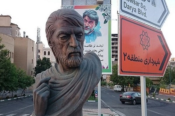 رونمایی از سردیس «قیصر امین پور» در روز تهران