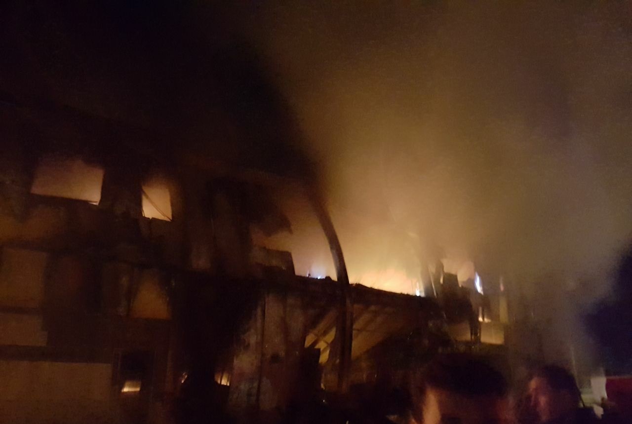 آتش سوزی یک کارخانه ایرانی در کربلا