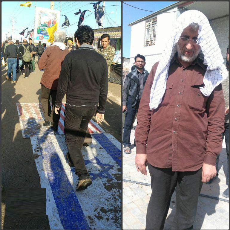 سعید جلیلی در راهپیمایی اربعین +عکس