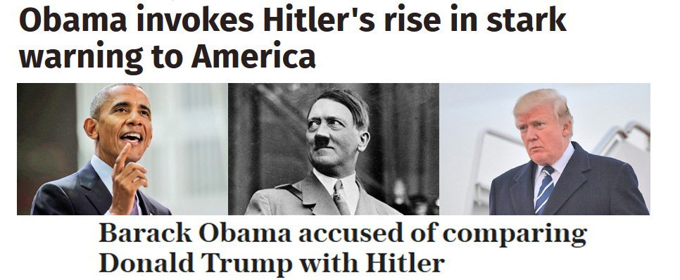 هشدار اوباما: ترامپ و هیتلر شبیه هم هستند