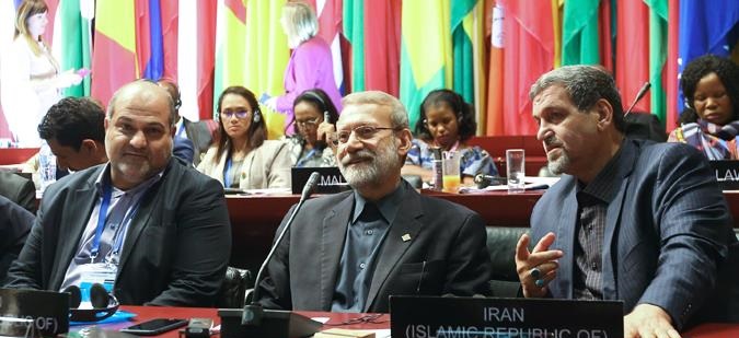 سخنرانی لاریجانی در نشست اتحادیه بین المجالس
