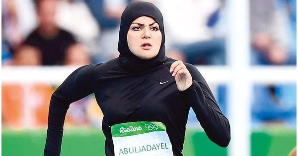 پوشش دونده زن عربستانی در المپیک +عکس