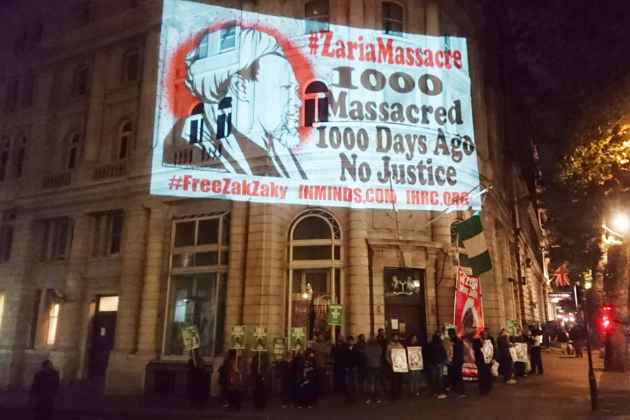  معترضان در لندن خواستار آزادی شیخ زکزاکی شدند