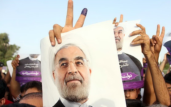 کلیپ جشن پیروزی حسن روحانی در انتخابات +فیلم
