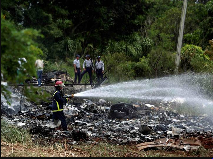 سقوط هواپیمای مرگبار در کوبا +فیلم 
