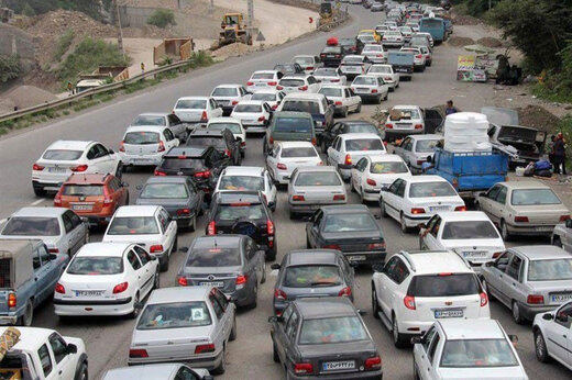 ترافیک سنگین در ‌هراز و آزادراه تهران-قزوین‌
