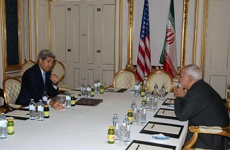 دیدار ظریف و کری پس از نشست وزیران