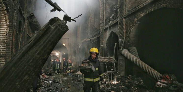  تکذیب خبر عمدی بودن آتش‌سوزی بازار تبریز 