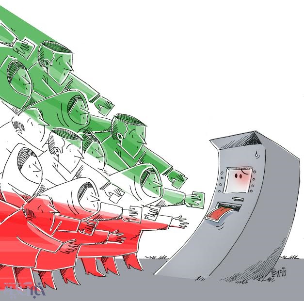 ۷۷ میلیون ایرانی پای دستگاه! (کاریکاتور)