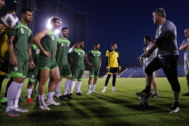 اولین تمرین تیم ملی فوتبال ایران در بحرین + عکس