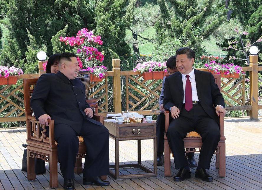 رهبر کره شمالی با رییس‌جمهور چین دیدار کرد