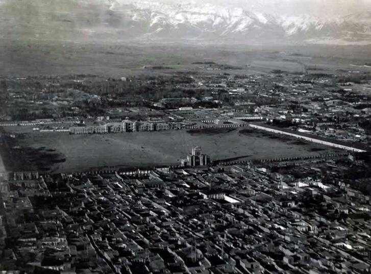 عکس هوایی از تهران در زمان قاجار!
