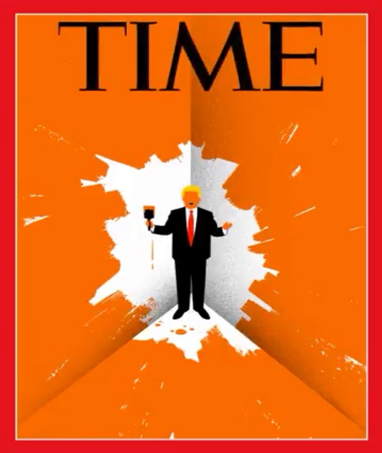 استیضاح ترامپ روی جلد مجله تایم