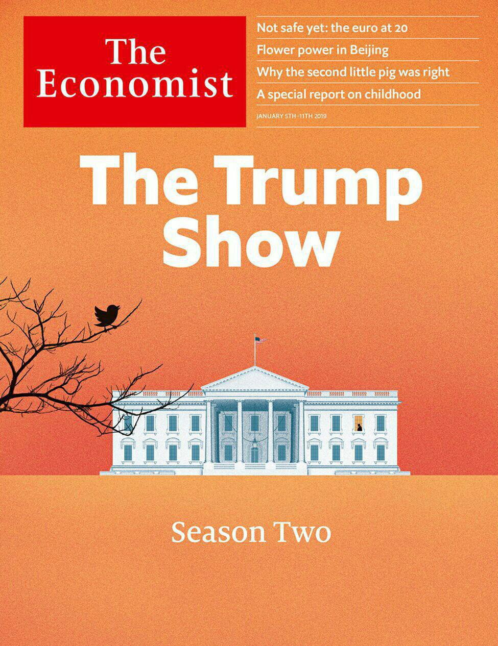 نمایش ترامپ، فصل دوم؛ روی جلد نشریه اکونومیست +عکس