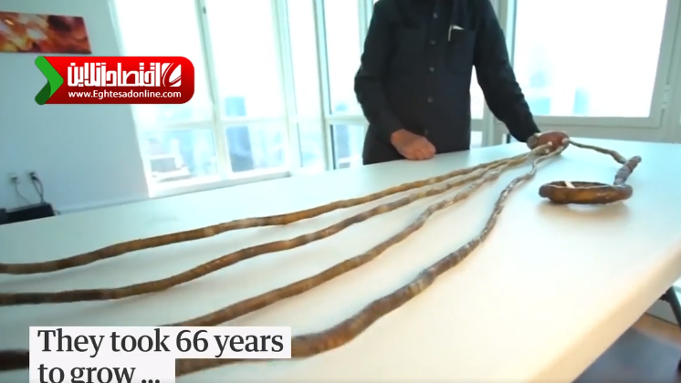 بلندترین ناخن دنیا با طول ۹ متر +فیلم 
