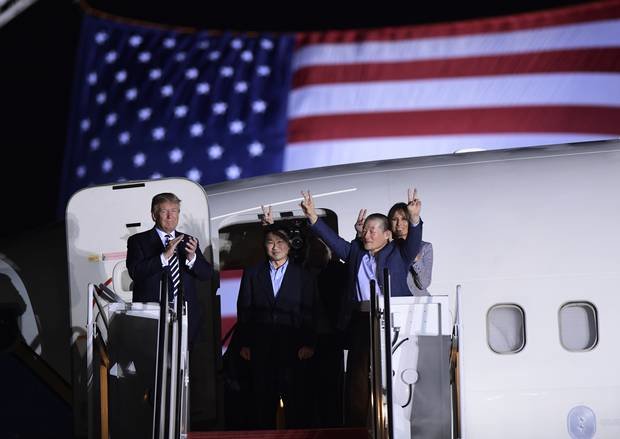 ترامپ آزادی ۳ شهروند آمریکایی را لطف رهبر کره‌شمالی خواند

