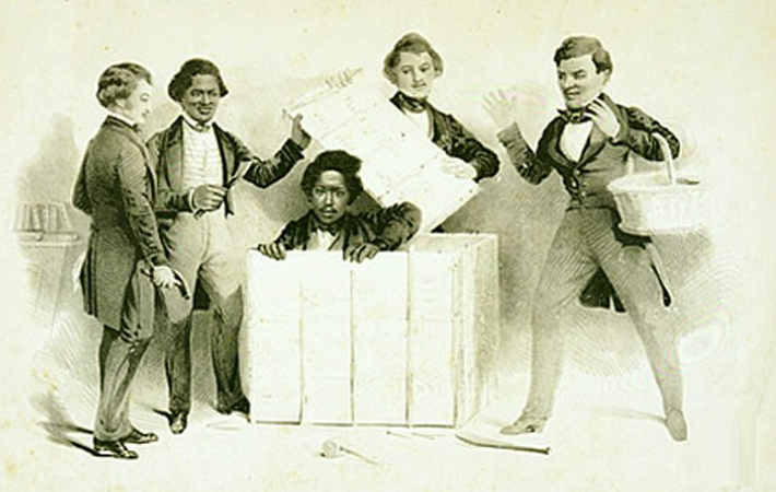 ماجرای فرار یک سیاهپوست از برده داری با کمک جعبه حمل بار
