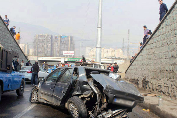 دو عامل اصلی تصادفات در بزرگراه های تهران