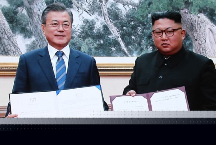 رهبران دو کره توافقنامه اجلاس سران را امضا کردند